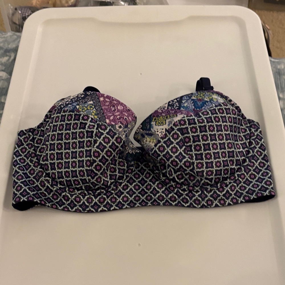 Victoria's Secret Purple and Blue Patterned Bra. Brand new.